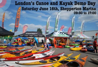 London Canoe and Kayak Demo Day at Shepperton Marina